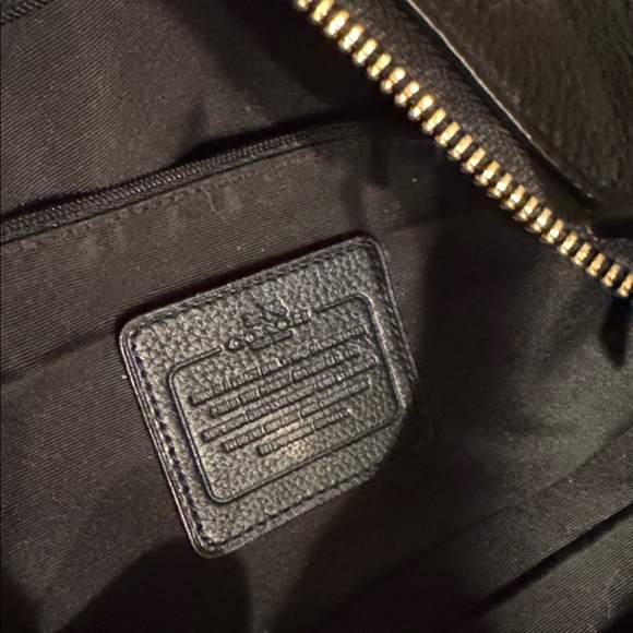 Coach Black Leather Shoulder Bag - Picture 6 of 13